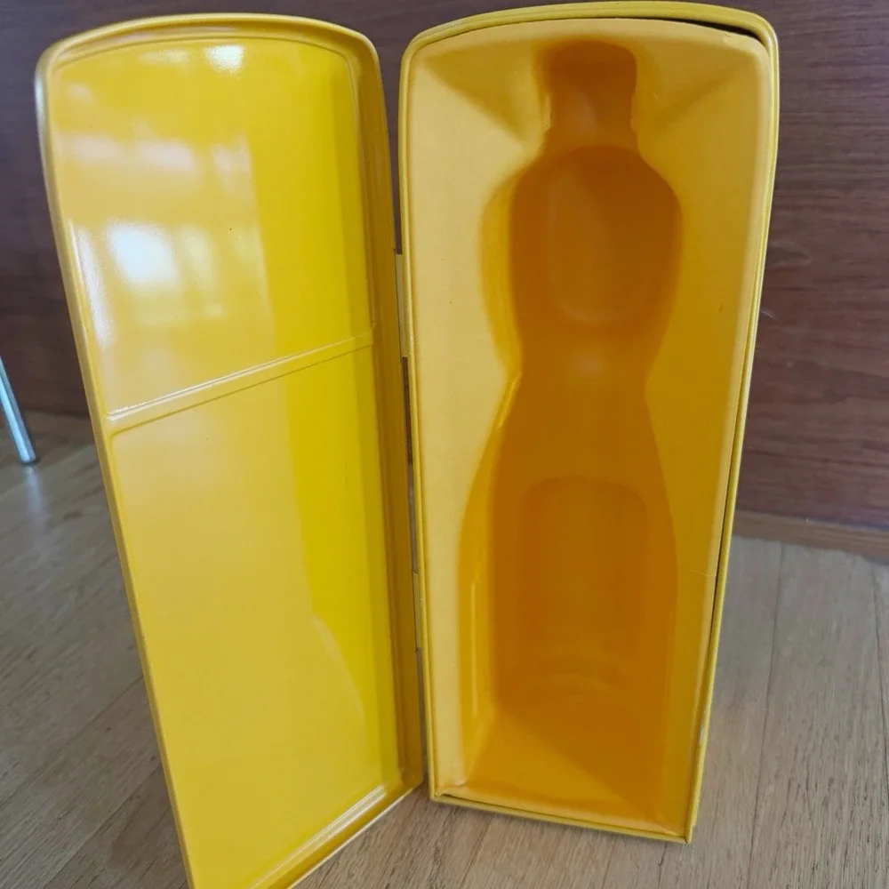 Veuve Clicquot Smeg Champagne Bottle Cooler Yellow Orange Fridge Case NO BOTTLE